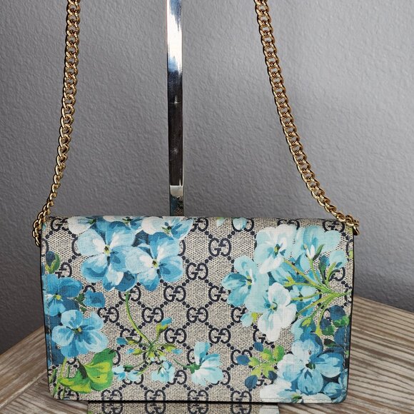 Gucci Blooms Chain Wallet - Picture 1 of 13